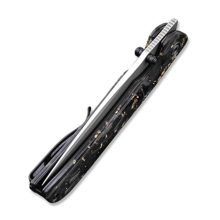 Civivi Imperium Linerlock Golden Shredded CF Nitro V Steel - Knives.mx