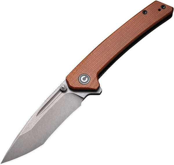 Civivi Keen Nadder Linerlock Brown Micarta N690 - Knives.mx