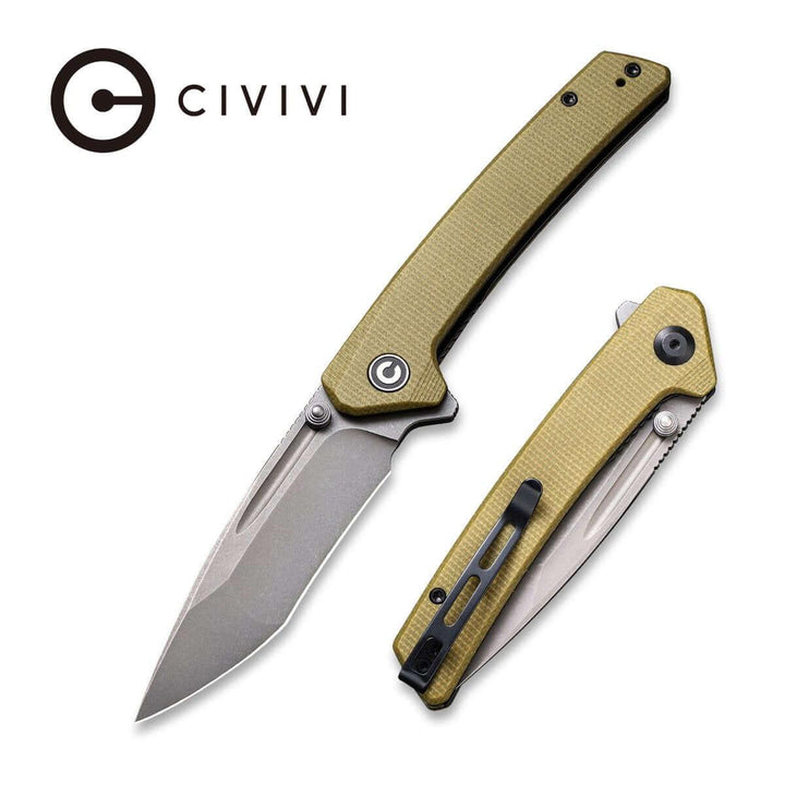 Civivi Keen Nadder Linerlock Olive Micarta N690 - Knives.mx