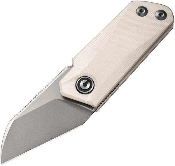 Civivi Ki-V Folder White Ivory G10 Bead Blast 9Cr18MoV - Knives.mx