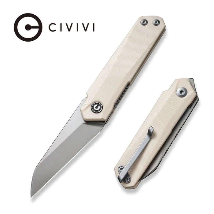 Civivi Ki-V Plus Ivory G10 Silver Bead Blasted Nitro-V - Knives.mx