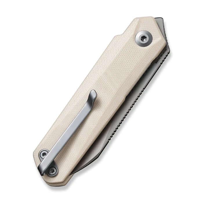 Civivi Ki-V Plus Ivory G10 Silver Bead Blasted Nitro-V - Knives.mx