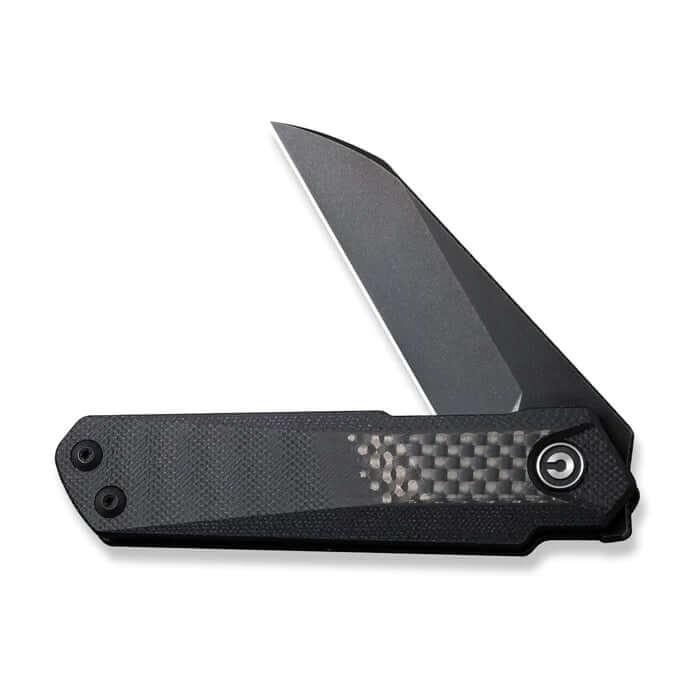 Civivi Ki-V Plus Twill Carbon Fiber Overlay On G10 Black Stonewashed Nitro-V - Knives.mx