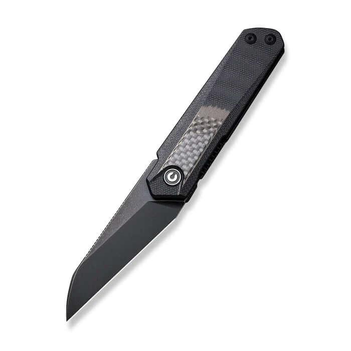 Civivi Ki-V Plus Twill Carbon Fiber Overlay On G10 Black Stonewashed Nitro-V - Knives.mx