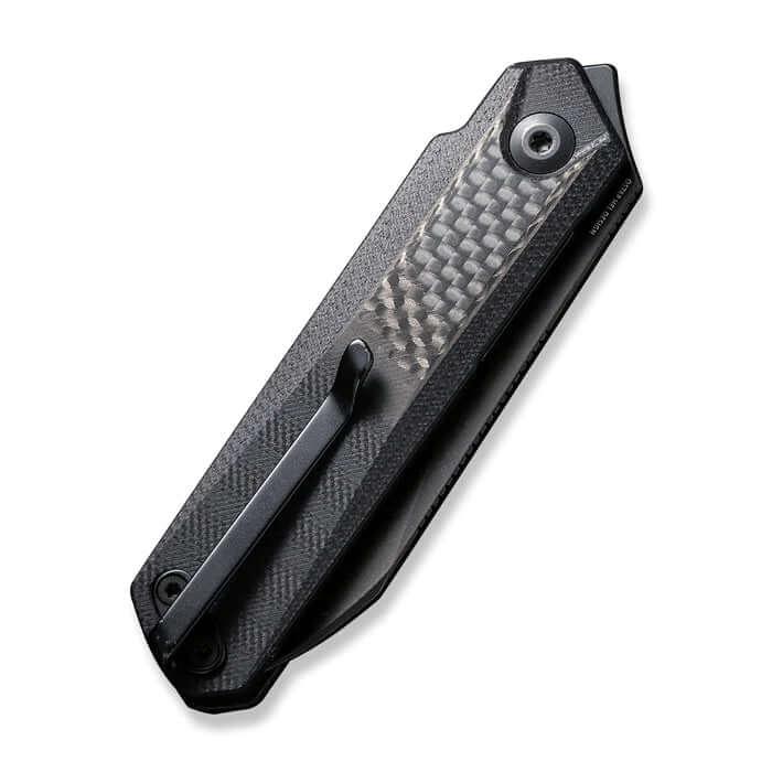 Civivi Ki-V Plus Twill Carbon Fiber Overlay On G10 Black Stonewashed Nitro-V - Knives.mx