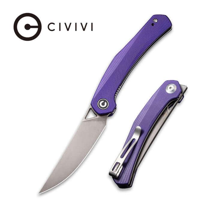 Civivi Lazar Linerlock Purple G10 SW 10Cr15CoMoV - Knives.mx