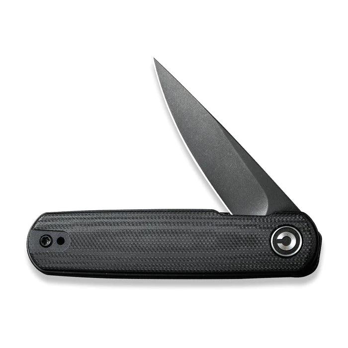 Civivi Lumi Linerlock Black Canvas Micarta Black Stonewash 14C28N Sandvik - Knives.mx