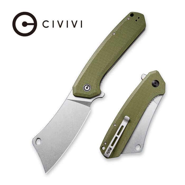 Civivi Mastodon OD Green Coarse G10 Handle Stonewashed 9Cr18MoV - Knives.mx