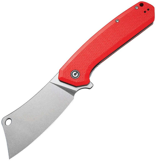 Civivi Mastodon Red Coarse G10 Handle Stonewashed 9Cr18MoV - Knives.mx
