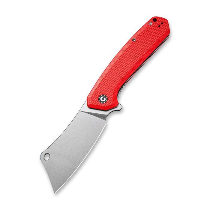 Civivi Mastodon Red Coarse G10 Handle Stonewashed 9Cr18MoV - Knives.mx