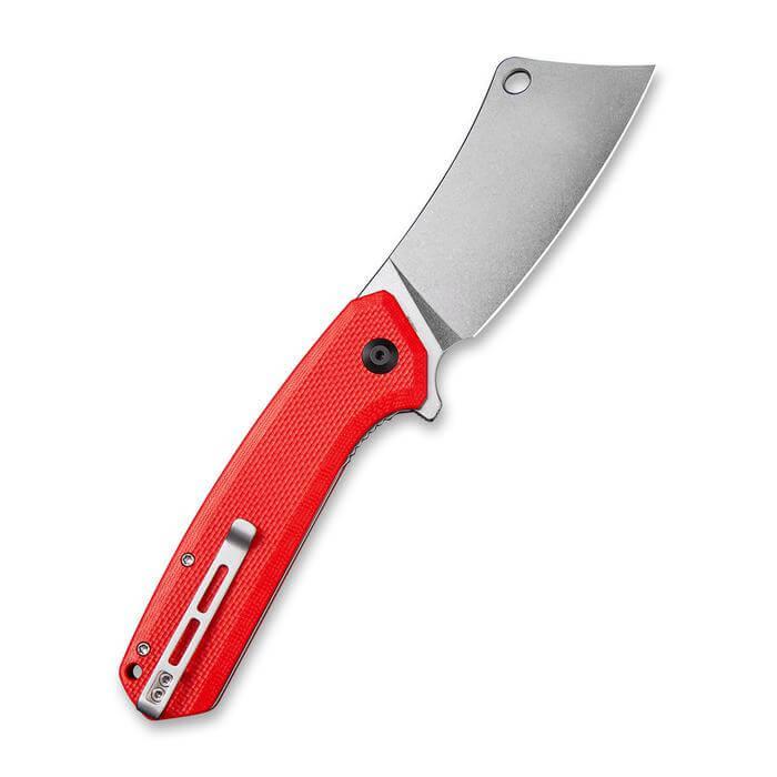 Civivi Mastodon Red Coarse G10 Handle Stonewashed 9Cr18MoV - Knives.mx