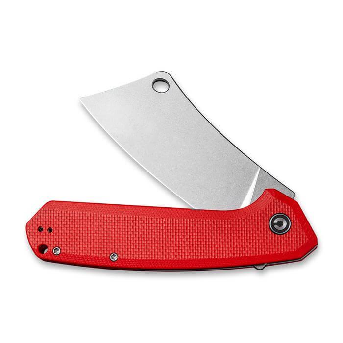 Civivi Mastodon Red Coarse G10 Handle Stonewashed 9Cr18MoV - Knives.mx