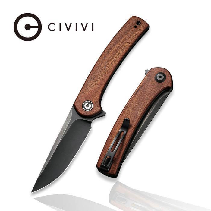 Civivi Mini Asticus Linerlock Cuibourtia Wood Black 10Cr15CoMoV - Knives.mx