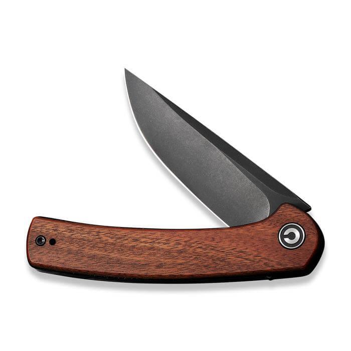 Civivi Mini Asticus Linerlock Cuibourtia Wood Black 10Cr15CoMoV - Knives.mx