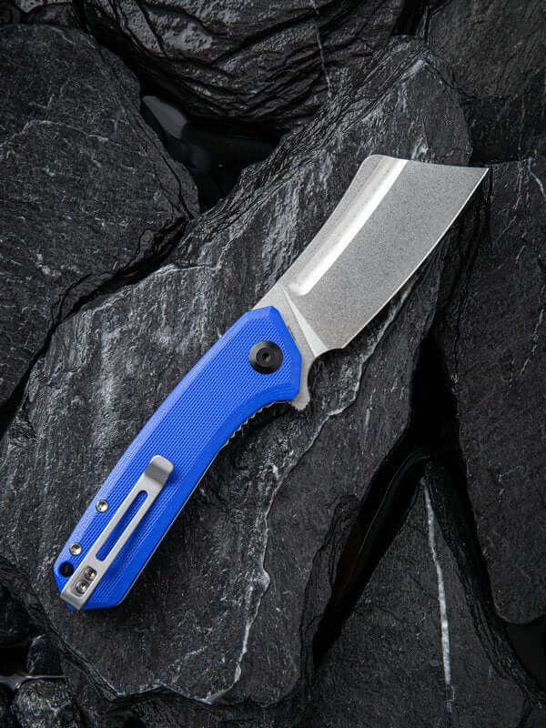 Civivi Mini Bullmastiff Linerlock Blue G10 Stonewashed 9Cr18MoV - Knives.mx