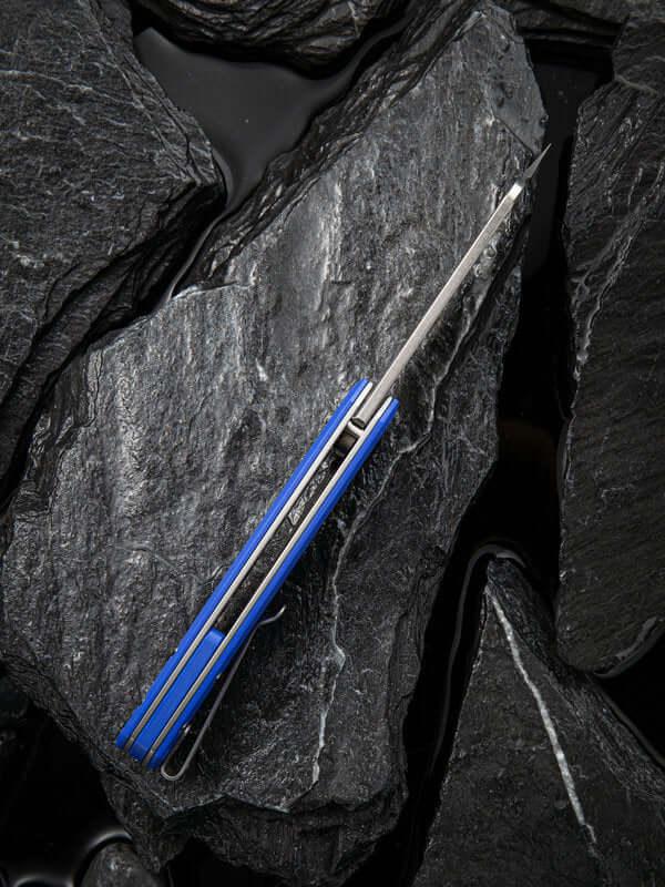 Civivi Mini Bullmastiff Linerlock Blue G10 Stonewashed 9Cr18MoV - Knives.mx