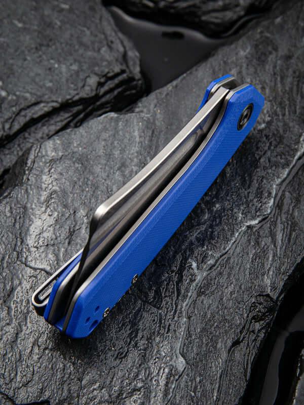 Civivi Mini Bullmastiff Linerlock Blue G10 Stonewashed 9Cr18MoV - Knives.mx