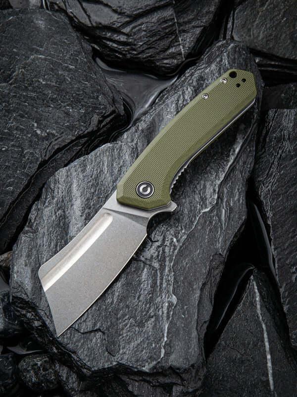 Civivi Mini Bullmastiff Linerlock OD Green G10 Stonewashed 9Cr18MoV - Knives.mx