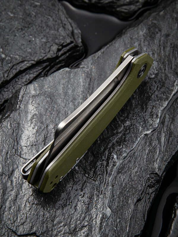 Civivi Mini Bullmastiff Linerlock OD Green G10 Stonewashed 9Cr18MoV - Knives.mx
