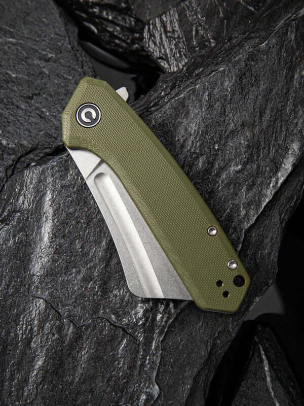 Civivi Mini Bullmastiff Linerlock OD Green G10 Stonewashed 9Cr18MoV - Knives.mx