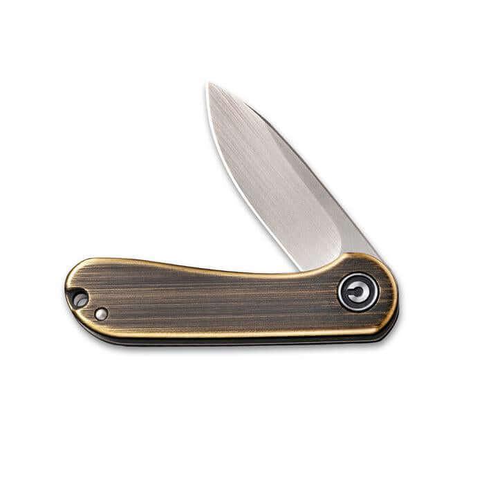 Civivi Mini Elementum Framelock Brass Hand Rubbed 14C28N Sandvik - Knives.mx