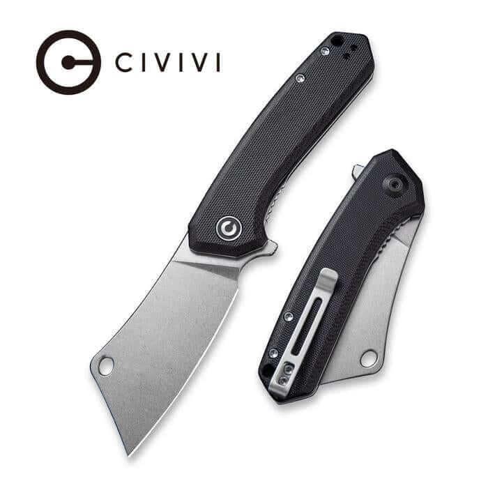 Civivi Mini Mastodon Black G10 Handle Stonewashed 9Cr18MoV - Knives.mx