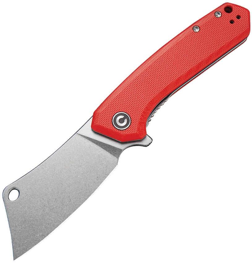 Civivi Mini Mastodon Red G10 Handle Stonewashed 9Cr18MoV - Knives.mx