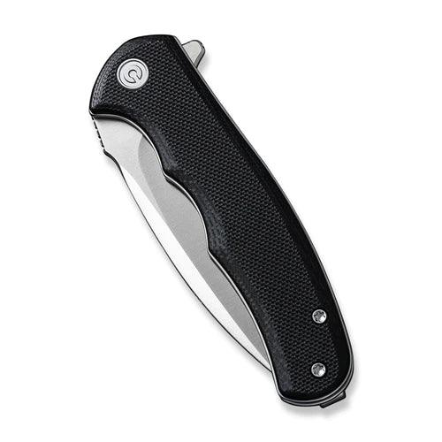 Civivi Mini Praxis Linerlock Black G10 Satin Finished Drop Point D2 - Knives.mx