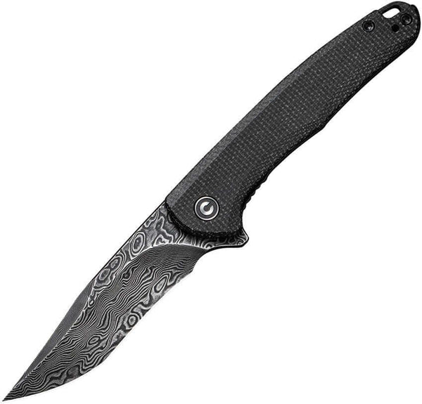 Civivi Mini Sandbar Linerlock Black Micarta Black Damascus - Knives.mx