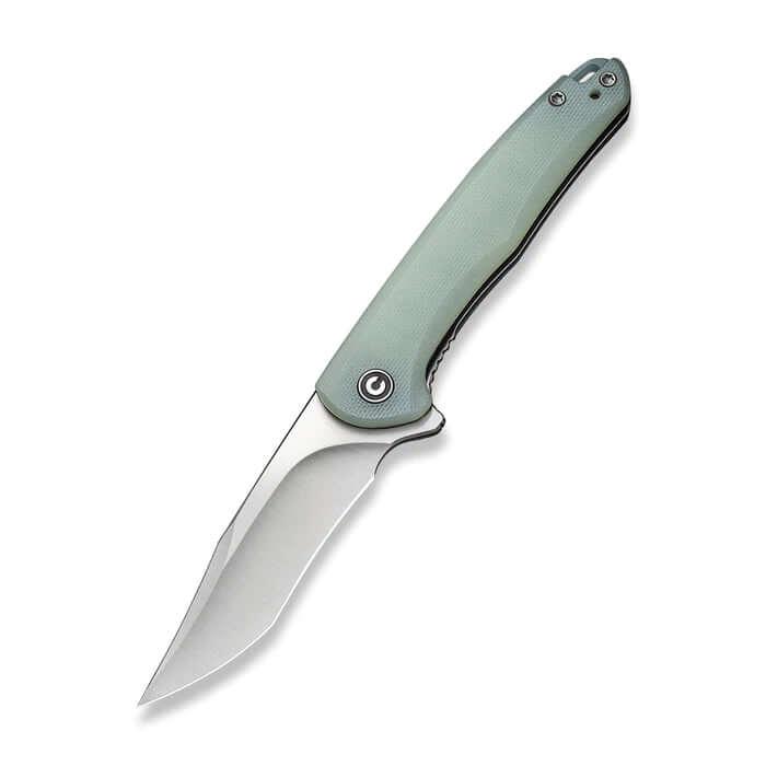 Civivi Mini Sandbar Linerlock Natural Jade G10 Satin Nitro-V - Knives.mx