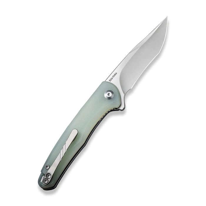 Civivi Mini Sandbar Linerlock Natural Jade G10 Satin Nitro-V - Knives.mx