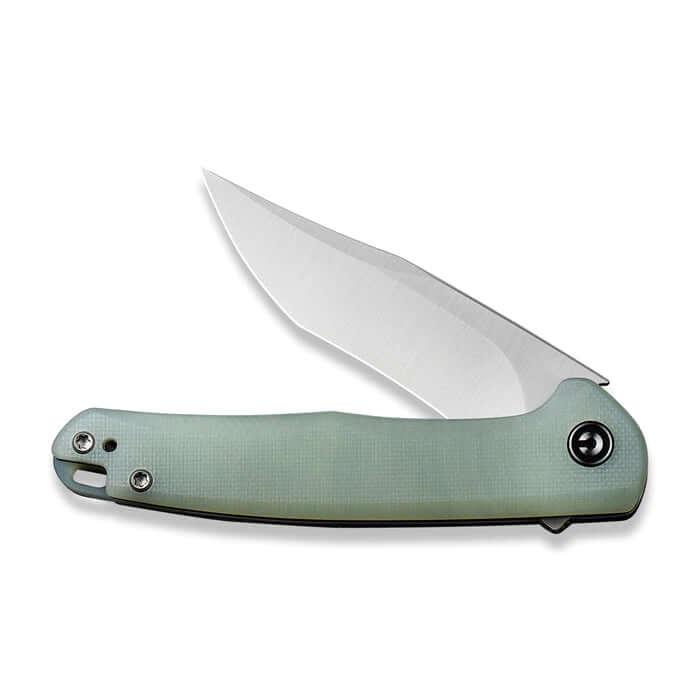 Civivi Mini Sandbar Linerlock Natural Jade G10 Satin Nitro-V - Knives.mx