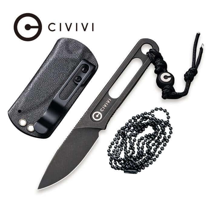 Civivi Minimis Neck Knife Black SW 10Cr15CoMoV - Knives.mx