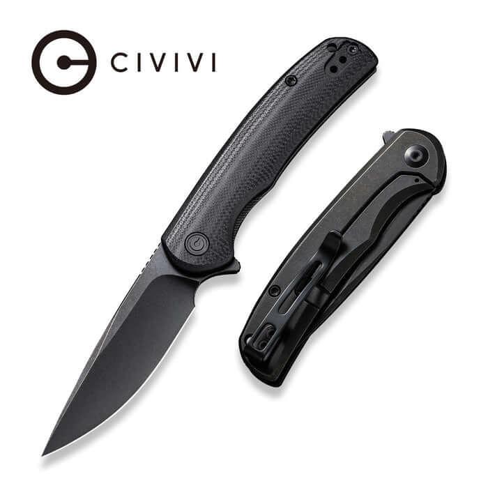 Civivi Nox Framelock All Black Stainless & G10 Nitro V Steel Blade - Knives.mx