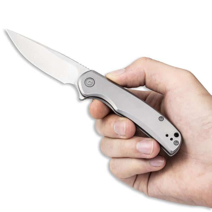Civivi Nox Framelock Gray Stainless Nitro V Steel Blade - Knives.mx