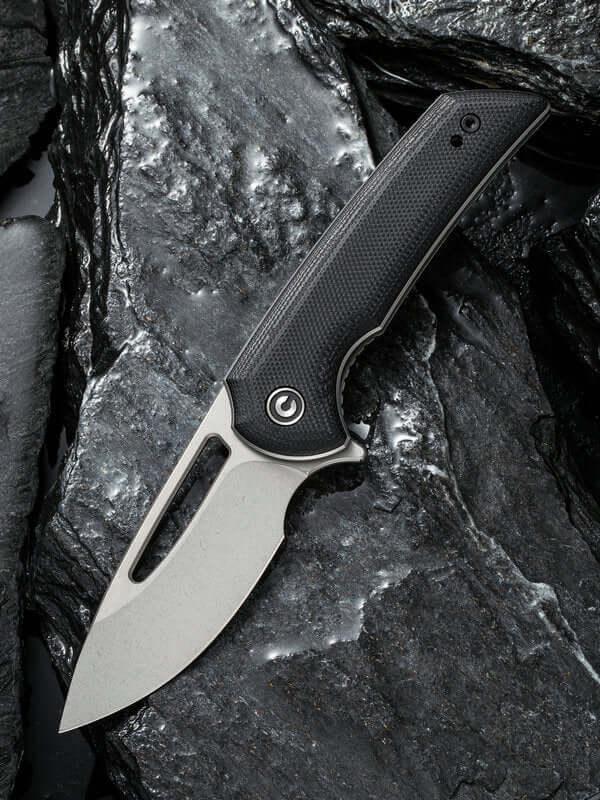 Civivi Odium Linerlock Black G10 Stonewashed D2 - Knives.mx