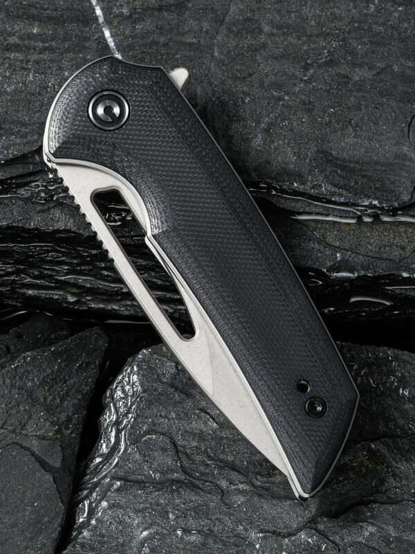 Civivi Odium Linerlock Black G10 Stonewashed D2 - Knives.mx
