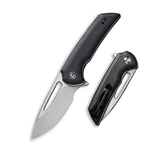 Civivi Odium Linerlock Black G10 Stonewashed D2 - Knives.mx