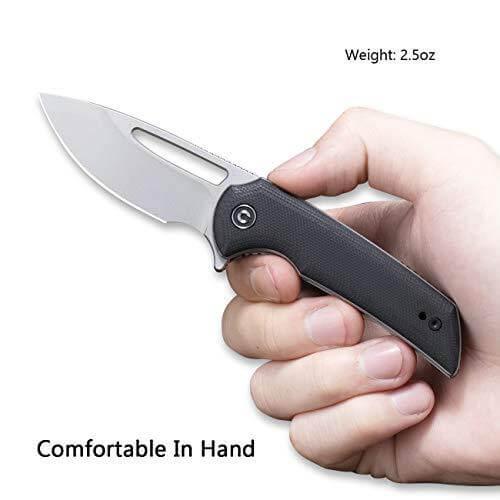 Civivi Odium Linerlock Black G10 Stonewashed D2 - Knives.mx