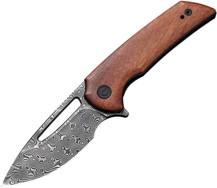 Civivi Odium Linerlock Cuibourtia Wood Damascus - Knives.mx
