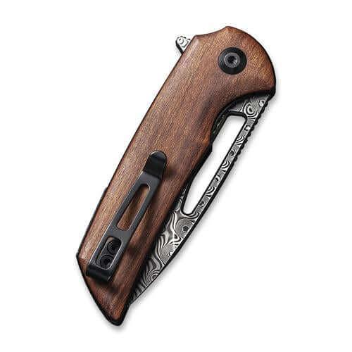 Civivi Odium Linerlock Cuibourtia Wood Damascus - Knives.mx