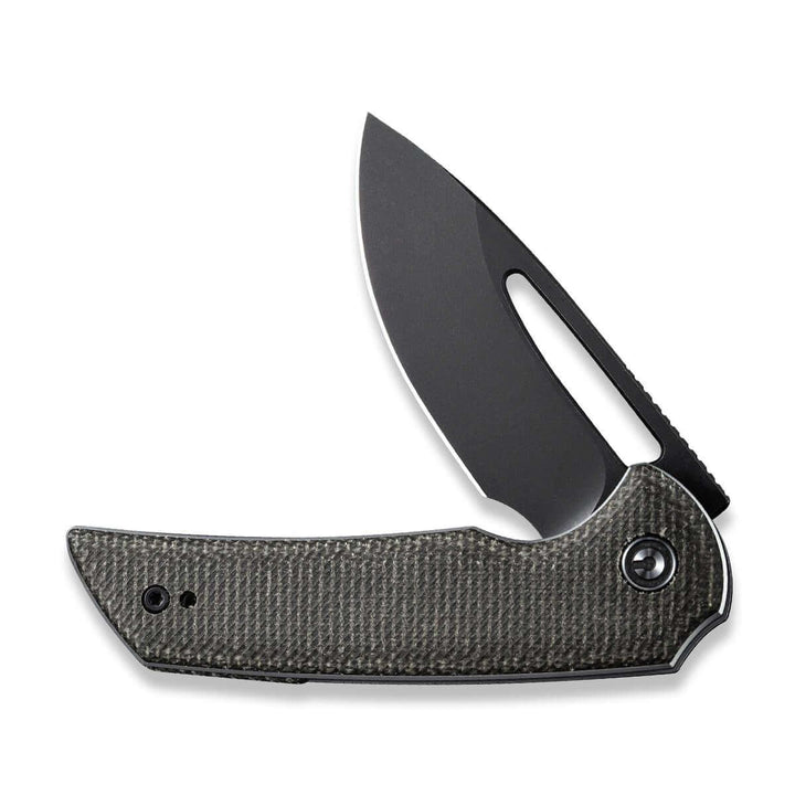 Civivi Odium Linerlock Dark Green Micarta Black Stonewashed D2 - Knives.mx