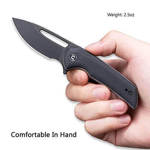 Civivi Odium Linerlock G10 Black Stonewashed D2 - Knives.mx