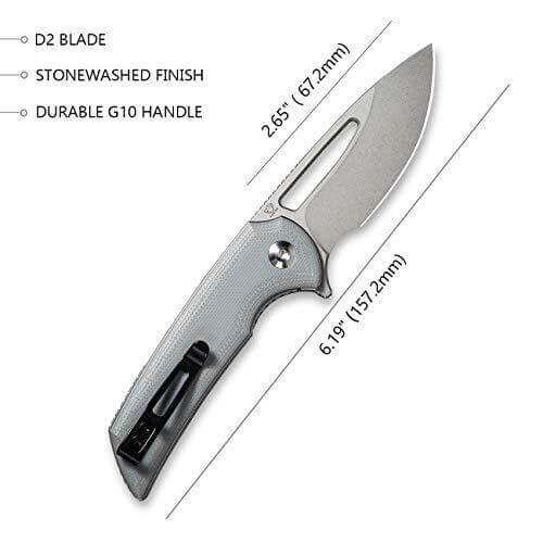 Civivi Odium Linerlock Gray G10 Stonewashed D2 - Knives.mx