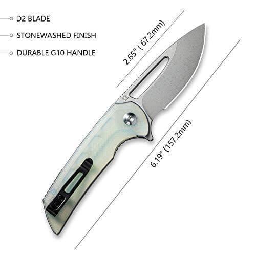 Civivi Odium Linerlock Jade G10 Stonewashed D2 - Knives.mx