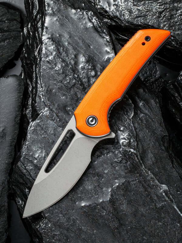 Civivi Odium Linerlock Orange G10 Stonewashed D2 - Knives.mx