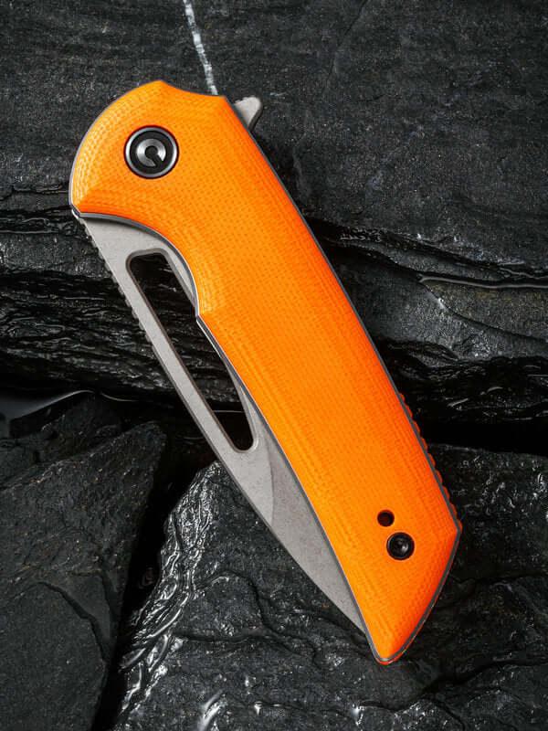 Civivi Odium Linerlock Orange G10 Stonewashed D2 - Knives.mx