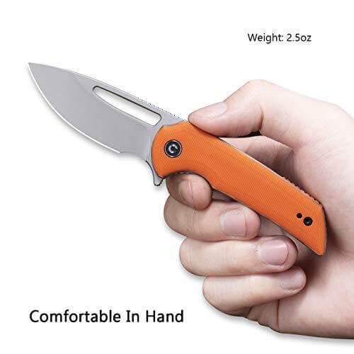 Civivi Odium Linerlock Orange G10 Stonewashed D2 - Knives.mx