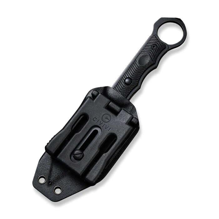 Civivi Orthrus Fixed Blade Black G10 Contoured Stonewashed Nitro-V - Knives.mx
