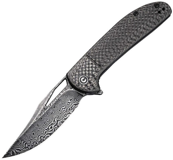 Civivi Ortis Linerlock Carbon Fiber Damascus - Knives.mx